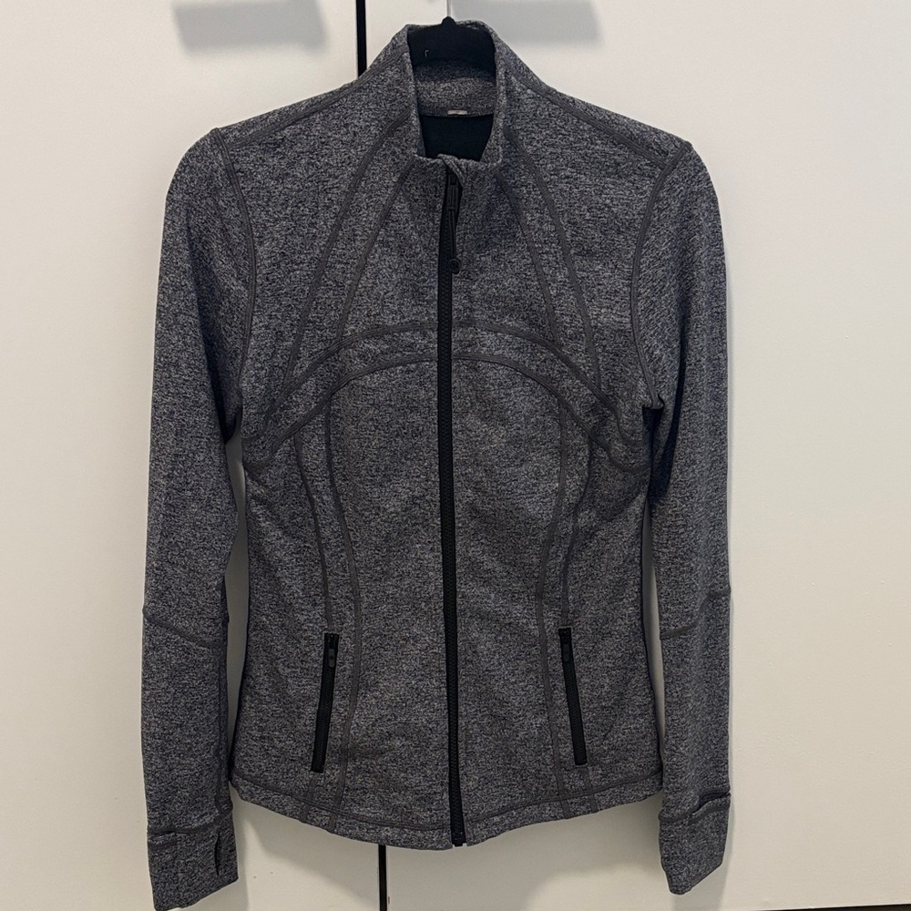 Women's Gray Zip-Up Jacket